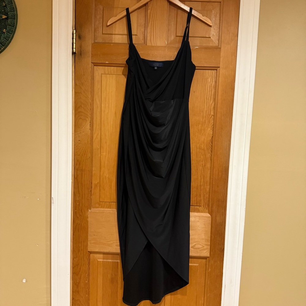 Rachel Rachel Roy Draped Women's Black Dress